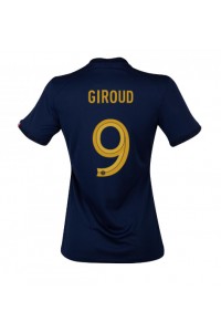 Frankrijk Olivier Giroud #9 Voetbaltruitje Thuis tenue Dames WK 2022 Korte Mouw